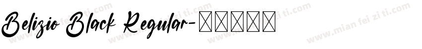 Belizio Black Regular字体转换